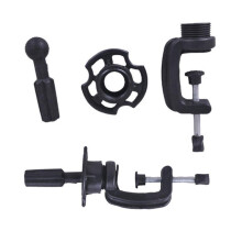 2pcs black wig practice stand holder for barber shop