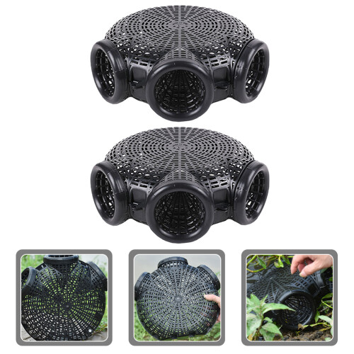 2pcs plastic crab traps reusable fishing cage for crawfish eel 2