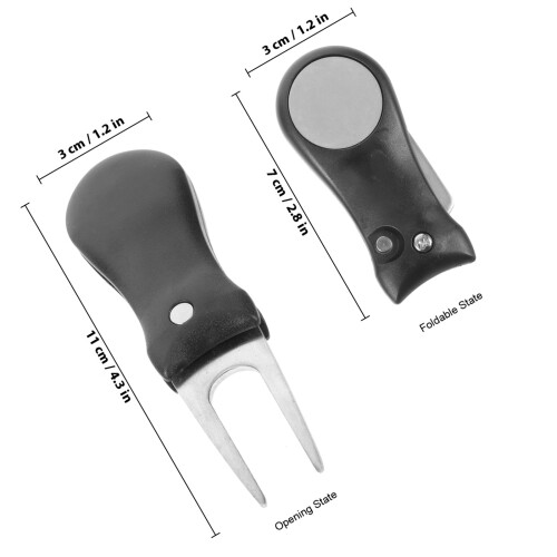 golf turf repairing tool portable divot fork for golf training 1