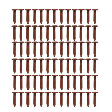200St Kinder DIY Accessoires Donkerbruine Mini Tweevoets Spijkers