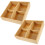 2 stuks aperitiefdoos met , 4 vakken 11
