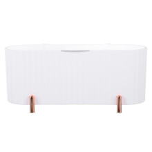 1Vanity Organizer Wit Met Opbergvakjes Voor Wattenschijfjes En Make-Up
