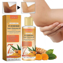 All Natural Turmeric Skin Brightening Oil for Dark Spots, Clear Skin, Fight Acne, Even Skin Tone, Turmeric Body Oil for Face and Body