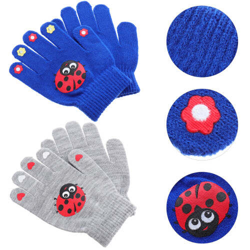 5 paar praktische winddichte kinderwinterhandschuhe 2