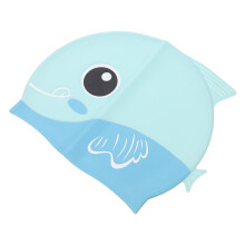 1Waterdichte Silicone Zwemkap Met Leuk Cartoon Motief Voor Kids