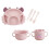 6 pcs children's dining set with plate, bowl, and cup 10