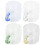 4 Pcs Glass Tea Cups Clear Espresso Mugs Single Layer Unique 7