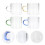 4 Pcs Glass Tea Cups Clear Espresso Mugs Single Layer Unique 2