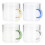 4 Pcs Glass Tea Cups Clear Espresso Mugs Single Layer Unique 5