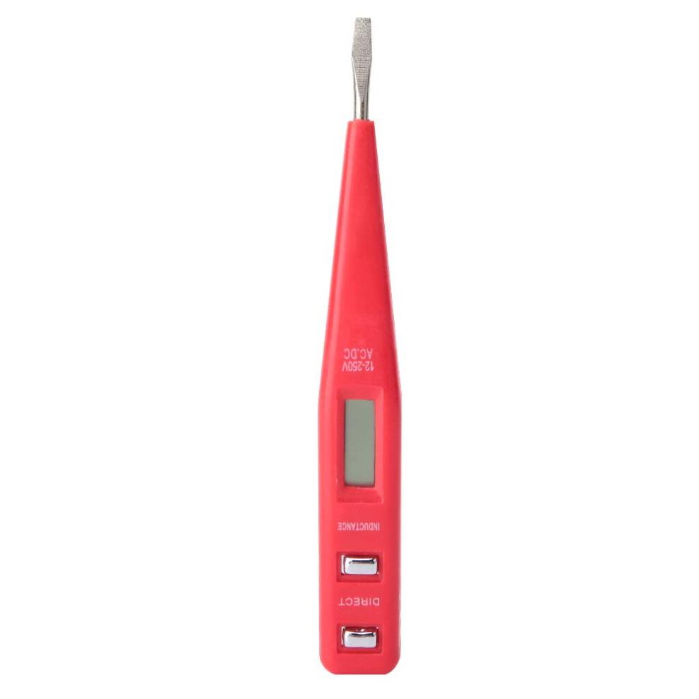 Digital Display Voltage Tester Pen Red Non Screwdriver Test Pen For Quick Ac/Dc Detection 9084446107364