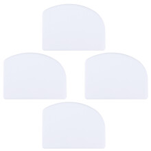 4Pcs White Cream Scraper Plastic Kitchen Accessories Cake Baking Tool