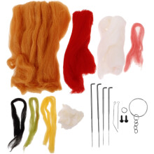 1Set Viltnaald Kit Wolvilt DIY Materialen Voor Creatief Handwerk