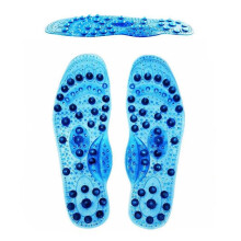 (27.5CM L 40-45,Blue)Magnetic Therapy Insoles Enhanced Upgrade 68 Magnets Advanced Foot Acupressure Shoes Pads Massage Slimming Insoles Unisex