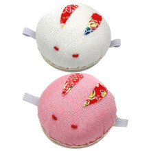 2Pièces Coussin À Aiguilles Lapin En Tissu Rangement