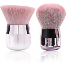 2 Pcs Brush, Soft Coloured Kabuki Brushes Powder Brush Nail Powder Cleaning Brush for Makeup or Arts