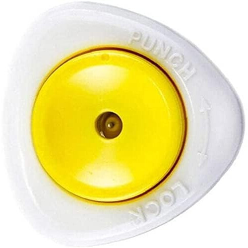 Egg Punch Egg Piercer Egg Hole Puncher Pricker Kitchen Tool Semi-Automatic With Lock White And Yellow For Boiled Eggs 1