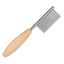 Detangler Comb For Dogs, Wide-Tooth, Stainless Steel, Size Medium