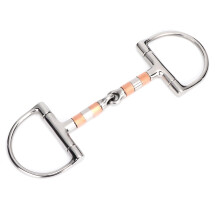 Snaffle Bits For Horses Ring Gag Style, Copper Rollers, Stainless Steel Mouth, D Ring, Bit Guards, Equestrian Supplies