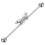 butterfly industriepiercing für frauen 10