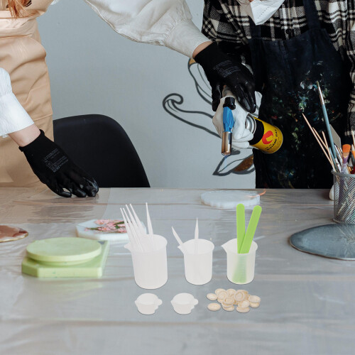 1Set Siliconen Epoxy Tools Set Met Meng- En Doseerbekers 1