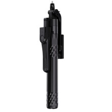 Extended and Reinforced Tripod Bluetooth Selfie Stick, Foldable and Portable, with Built-in Remote Control(Black)