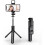 360 Selfie Stick 68cm Tripod Bluetooth Stable Stand Detachable Bluetooth Remote(Black) 1