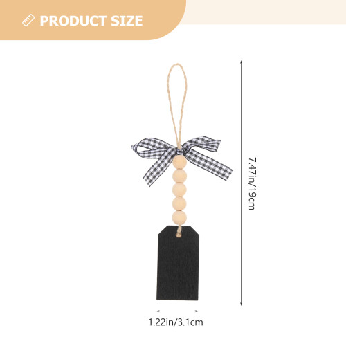 10 Pcs Hanging Chalkboard Labels Decorative Pendants Mini Black 1