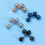 8- . 5 mm Kugelbarbell Set mit Schraubverschluss, 4 Farben 10