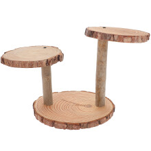 1Pc Wood Plant Stand Vintage Style Flower Pot Storage Shelf for Home