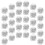 50pcs earring backs replacement for hook earrings, safely locking 5