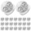 50pcs earring backs replacement for hook earrings, safely locking 9