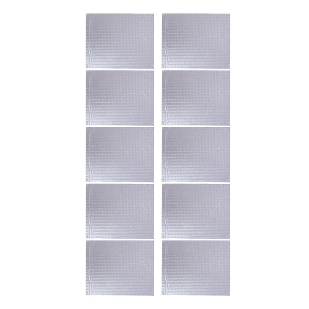10Pcs Self-Adhesive Aluminum Foil Insulation Pads For Roof And Camper 3301380226699