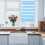 No Drill Blind Sky-Blue Polyester Blackout for Home Window Decor 5