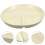 Bone China Plate Three Compartment Round Ceramic Tableware 4