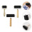 3 rubber diamond tekening rollers, - en inktrollen 7
