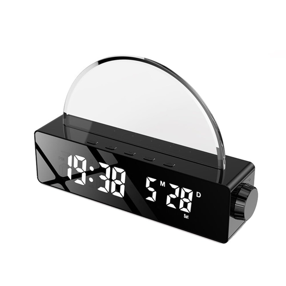 Sunrise Lamp Sunrise Alarm Clock Wake Up Light Dawn Simulator Bedside Lamp Black Color Changing Lights-image-OPC-PKRKZ8K-NEW
