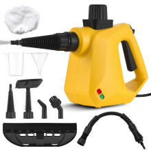 Pulitore a vapore portatile pressurizzato da 400 ml con 9 accessori, 34x24,5 cm