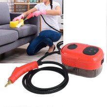 Pulitore a vapore portatile rosso da 2500 W con touch screen, spina 110 V USA