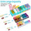 (Transparent)Extra Large Weekly Pill Organizer 7 Day AM PM Medicine Box with Double Layer Jumbo Compartments 3