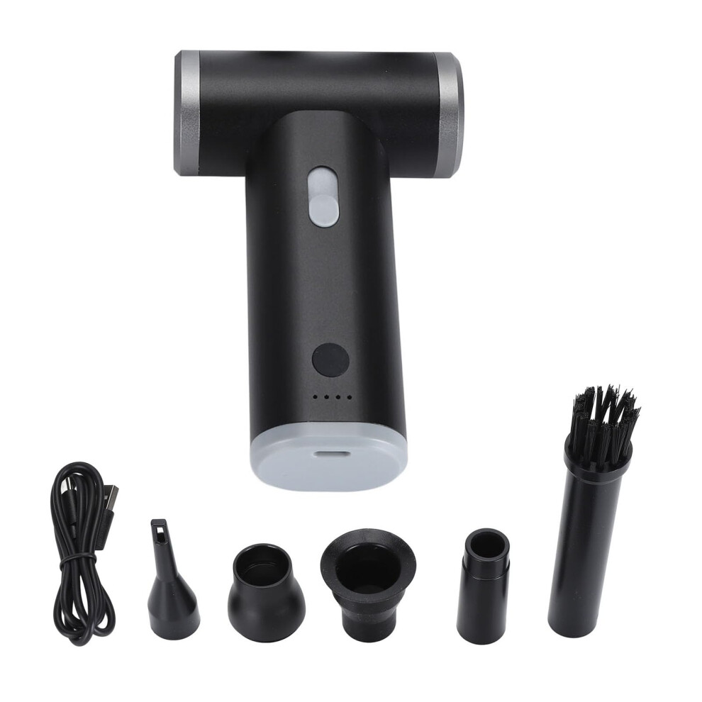 Electric Air Duster, 110000 RPM Portable Handheld Blower, Stepless Speed, 8 Mouthpieces For Keyboard & Computer