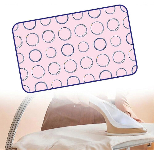 Copriasse da stiro portatile antipiega per viaggi, Red Circle M Rosso 1