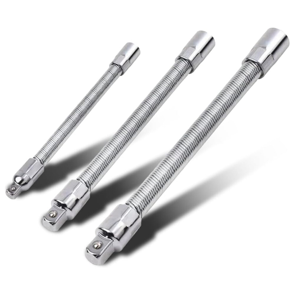 3 Piece Universal Electric Wrench Extension Rod Flexible Extension Bendable Shank Compatible With Electric Wrenches 9016109099686