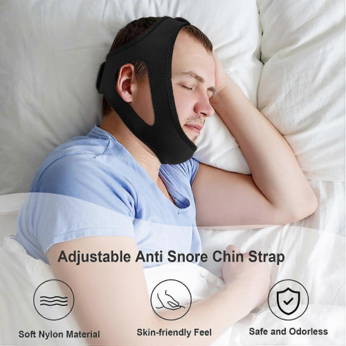 Chin Strap for Sleeping, Chin Strap for Snoring, Adjustable 1