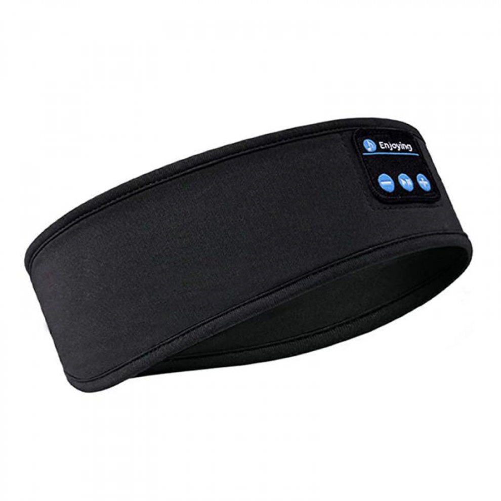 Bluetooth Headband Headphone Wireless Music Headband Sleep Headband - Black 6485316490167