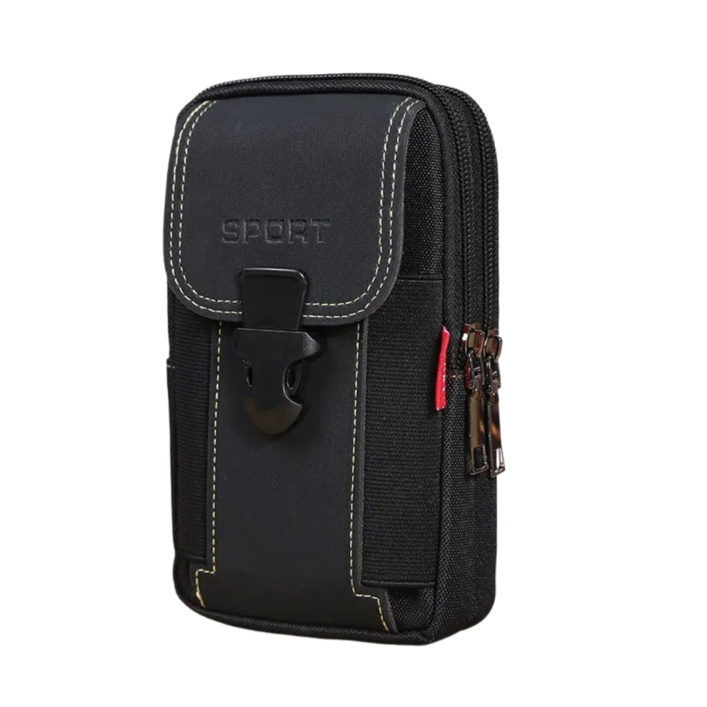 Tactical Belt Bag, Belt Pouch Phone Holster, Belt Mobile Phone Pouch, Smartphone Holster, Tactical For Mobile Phone, Nylon Belt Bag, Black 6485316494363