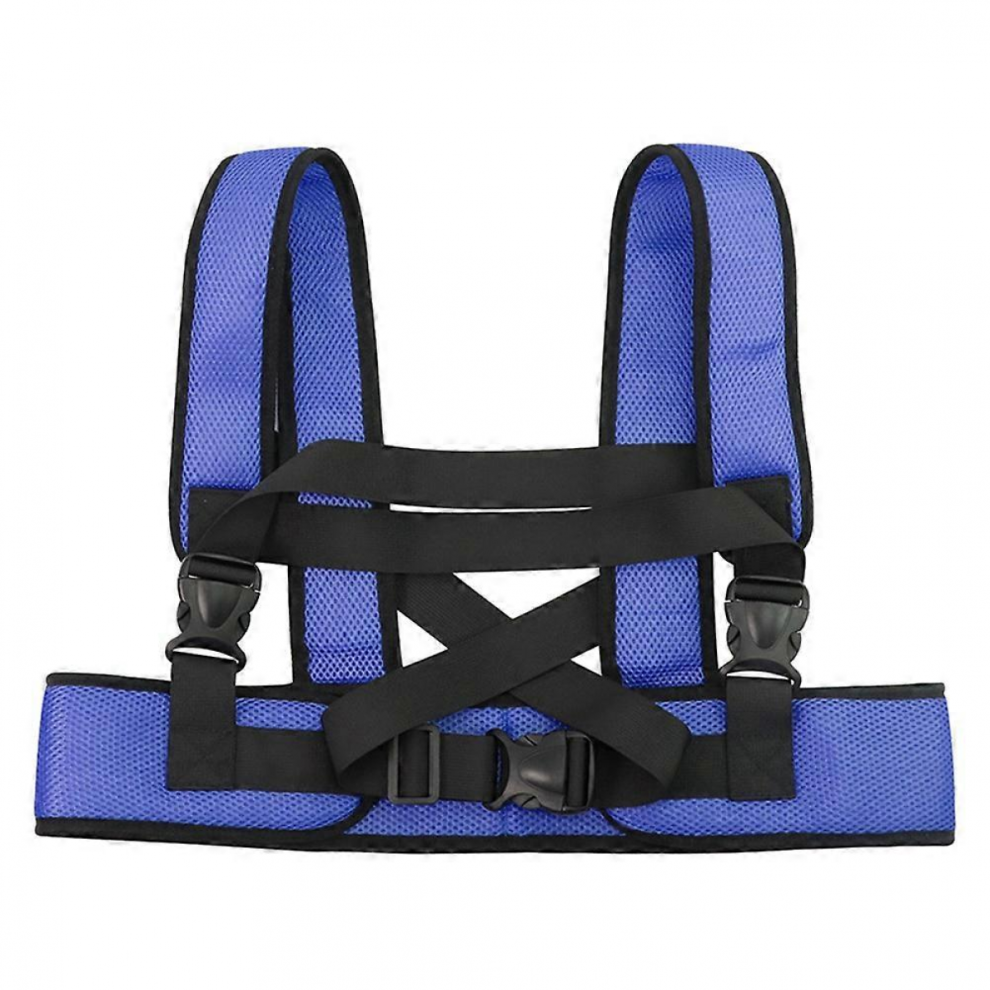 Blue Wheelchair Belt Universal Wheelchair For The Elderly Belly Band Restraints Vest Fixing Band Adjustable Fixing