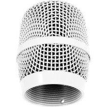 White Metal Microphone Ball Head Replacement Durable Mic Grille
