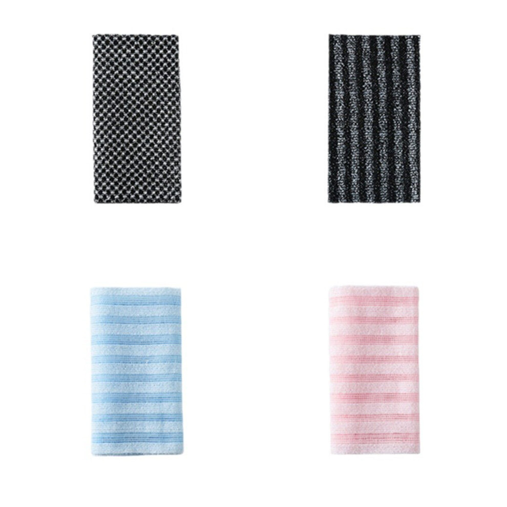 4pieces Exfoliating Bath Towel With Handle For Easy Comfortable Is