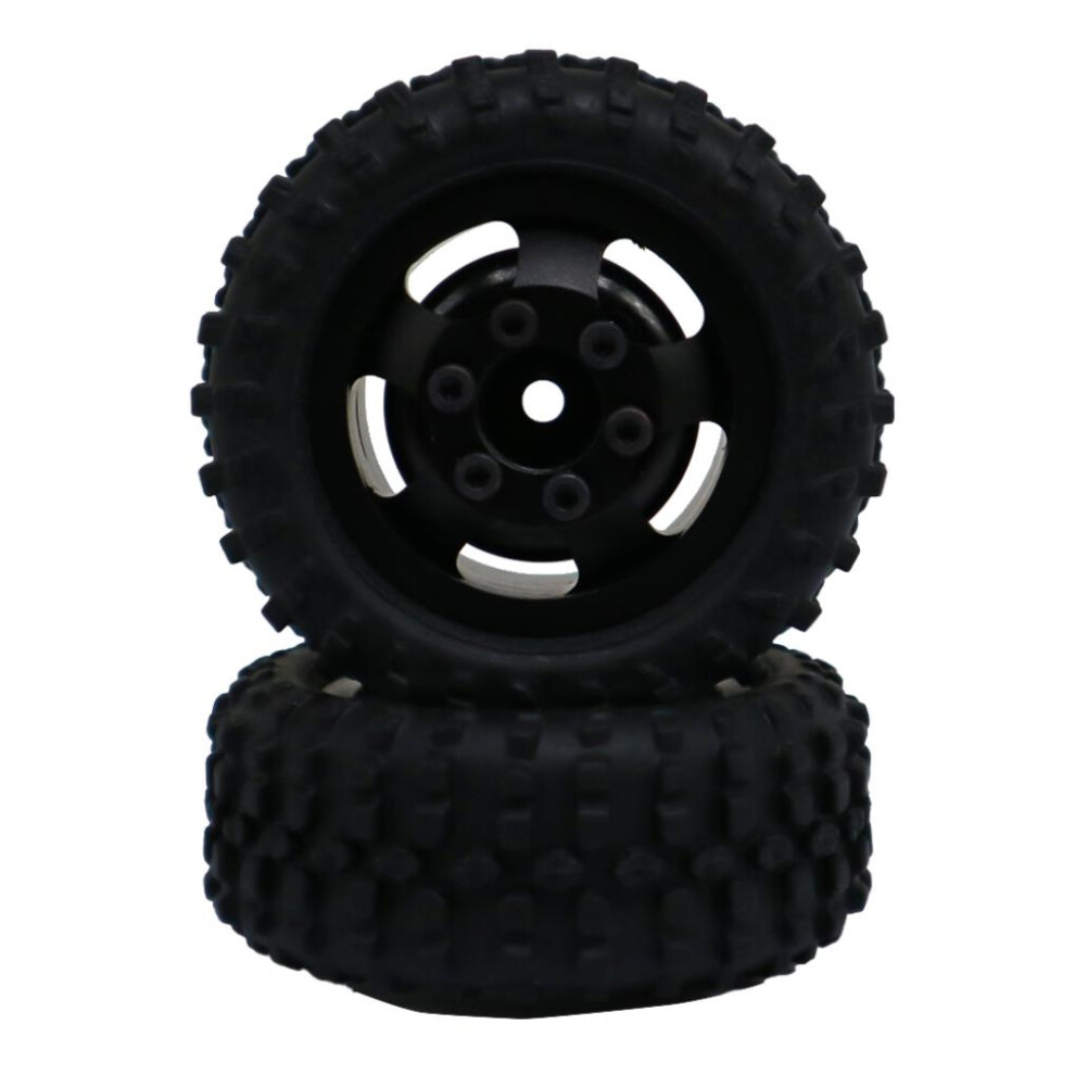 (Black) 2pcs 1/24 Plastic Wheel Rims Tyre For SCX24 Crawler Wear-resistant RC-image-OPC-PKRMBM7-NEW