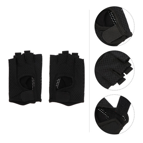 One Pair Practical Half Finger Cycling Winter Gloves 2